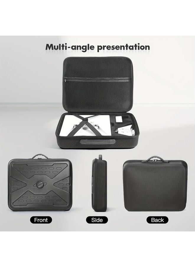 حقيبة سفر Starlink Mini الصلبة ذات الغلاف الخارجي الأسود المحمولة مع حامل إكسسوارات للحماية - Image 5
